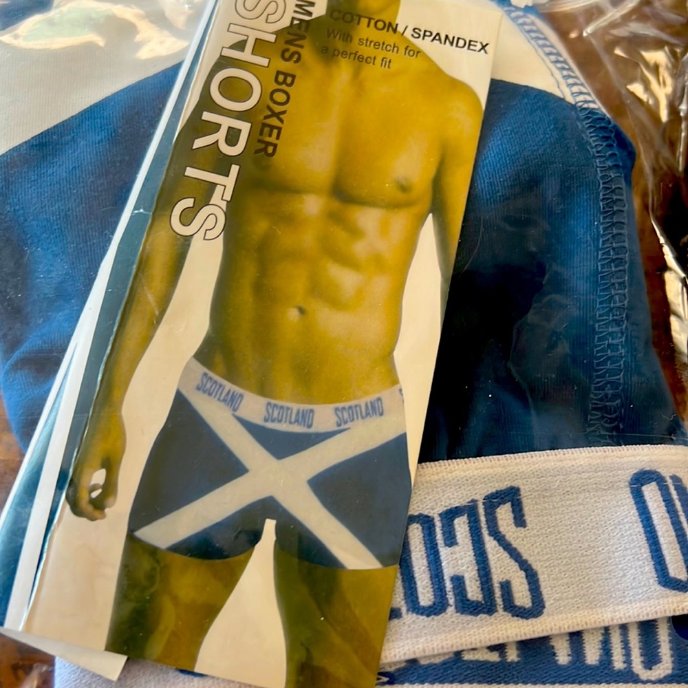 Scotland 🏴󠁧󠁢󠁳󠁣󠁴󠁿 Mens Boxers L/XL NWT